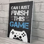 Gaming Sign Xbox Playstation Inspired Boys Bedroom Man Cave