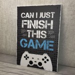 Gaming Sign Xbox Playstation Inspired Boys Bedroom Man Cave