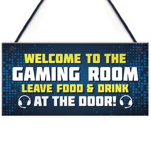 Gaming Sign Funny Gamer Gift Boys Bedroom Man Cave Sign Brother 