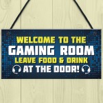 Gaming Sign Funny Gamer Gift Boys Bedroom Man Cave Sign Brother 