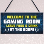 Gaming Sign Funny Gamer Gift Boys Bedroom Man Cave Sign Brother 