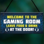 Gaming Sign Funny Gamer Gift Boys Bedroom Man Cave Sign Brother 