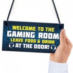 Gaming Sign Funny Gamer Gift Boys Bedroom Man Cave Sign Brother 