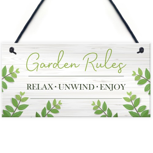 Garden Sign Plaque Hanging Outdoor Sign For Summerhouse Shed