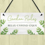 Garden Sign Plaque Hanging Outdoor Sign For Summerhouse Shed