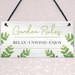 Garden Sign Plaque Hanging Outdoor Sign For Summerhouse Shed