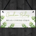 Garden Sign Plaque Hanging Outdoor Sign For Summerhouse Shed