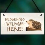 Hedgehogd Welcome Here Sign Garden Signs And Plaques Outdoor