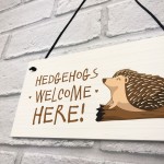 Hedgehogd Welcome Here Sign Garden Signs And Plaques Outdoor