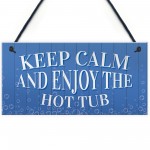 Funny Hot Tub Sign Hanging Garden Shed Summerhouse Decking Sign