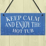 Funny Hot Tub Sign Hanging Garden Shed Summerhouse Decking Sign