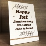 Personalised Gifts For Him Her Couple 1st Anniversary Wedding