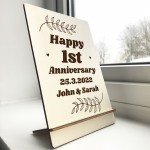 Personalised Gifts For Him Her Couple 1st Anniversary Wedding