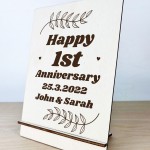 Personalised Gifts For Him Her Couple 1st Anniversary Wedding