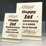 Personalised Gifts For Him Her Couple 1st Anniversary Wedding