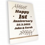 Personalised Gifts For Him Her Couple 1st Anniversary Wedding