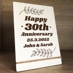 Personalised Gifts For Him Her Couple 30th Anniversary Wedding