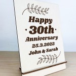 Personalised Gifts For Him Her Couple 30th Anniversary Wedding