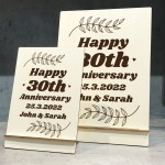 Personalised Gifts For Him Her Couple 30th Anniversary Wedding