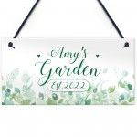 Novelty Garden Signs And Plaques Personalised Hanging Wall Sign 