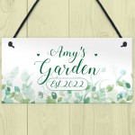 Novelty Garden Signs And Plaques Personalised Hanging Wall Sign 