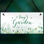 Novelty Garden Signs And Plaques Personalised Hanging Wall Sign 