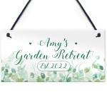 Personalised Garden Signs And Plaques GARDEN RETREAT Summerhouse