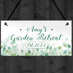 Personalised Garden Signs And Plaques GARDEN RETREAT Summerhouse