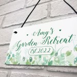 Personalised Garden Signs And Plaques GARDEN RETREAT Summerhouse