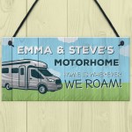 Motorhome Sign Caravan Campervan Accessories Sign Personalised