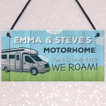 Motorhome Sign Caravan Campervan Accessories Sign Personalised