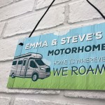 Motorhome Sign Caravan Campervan Accessories Sign Personalised