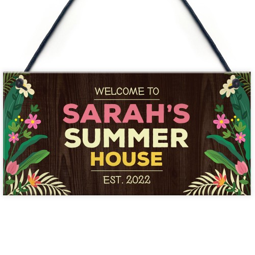 Summerhouse Sign Garden Plaques And Signs Personalised Shed Sign