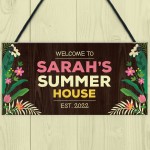 Summerhouse Sign Garden Plaques And Signs Personalised Shed Sign