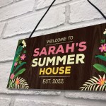 Summerhouse Sign Garden Plaques And Signs Personalised Shed Sign