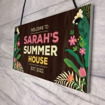 Summerhouse Sign Garden Plaques And Signs Personalised Shed Sign