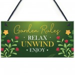 Garden Sign Outdoor Plaque Summerhouse Decking Shed Sign