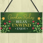 Garden Sign Outdoor Plaque Summerhouse Decking Shed Sign