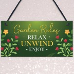 Garden Sign Outdoor Plaque Summerhouse Decking Shed Sign