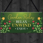 Garden Sign Outdoor Plaque Summerhouse Decking Shed Sign