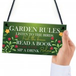 Garden Sign Summer House Decking Plaque Shed Sign Garden Rules