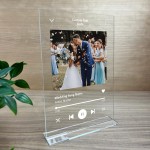 Wedding Anniversary Gifts Personalised Wedding Song Plaque Gift