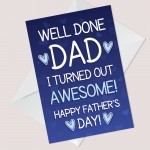 Red Ocean Funny Cheeky Fathers Day Card Rude Humour Card