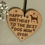 Funny Birthday Gift For Mum From Dog Engraved Heart Pet Gift