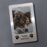 Pet Memorial Gift Personalised Photo Wallet Card Dog Cat