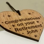 Retirement Gifts Engraved Heart Congratulations Gift