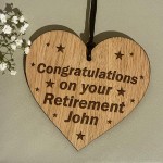 Retirement Gifts Engraved Heart Congratulations Gift