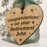 Retirement Gifts Engraved Heart Congratulations Gift