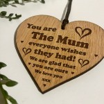 Mum Gift For Mothers Day Birthday Engraved Heart Gift For Her