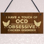 Funny Chicken Signs And Plaques Hanging Door Shed Sign